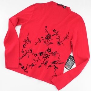 Cyrus Embroidered Sweater NWT  M